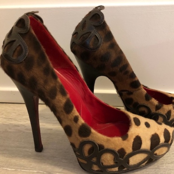 Cesare Paciotti Leopard Print Stilettos - Picture 6 of 6